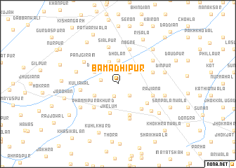 map of Bamadhipur