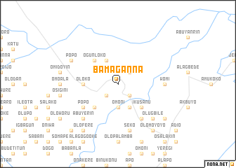 map of Bamaganna