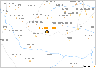 map of Bamakoni