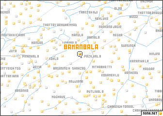 map of Bāmān Bāla