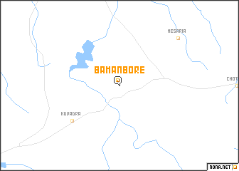 map of Bāmanbore