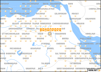 map of Bāmanpāra