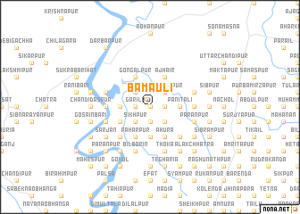 map of Bāmauli