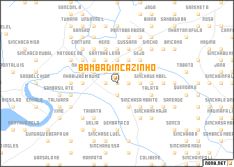 map of Bambadincazinho