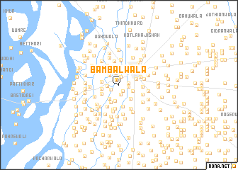 map of Bambalwāla