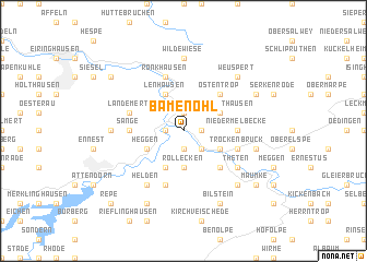 map of Bamenohl