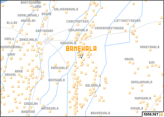 map of Bamewāla