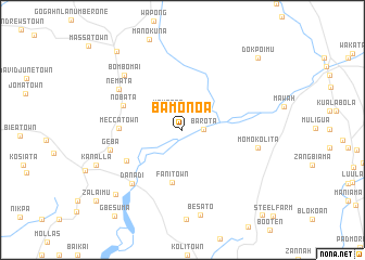 map of Bamonoa