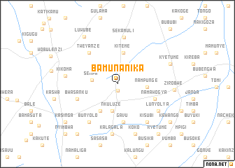 map of Bamunanika