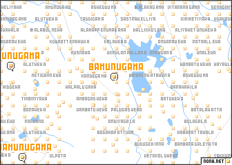 map of Bamunugama