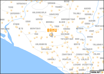 map of Bamu