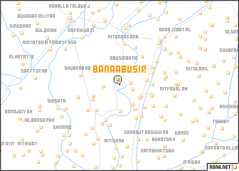 map of Banā Abū Şīr