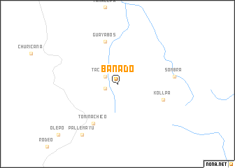 map of Bañado