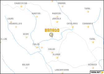 map of Bañado