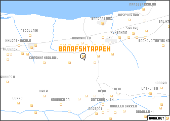 map of Banafsh Tappeh