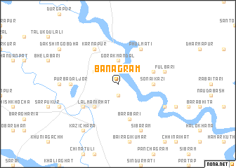 map of Banāgrām