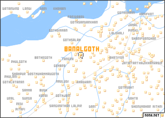 map of Bānal Goth
