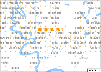 map of Banamālipur