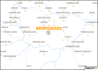 map of Banandougou