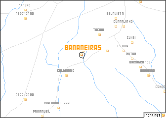 map of Bananeiras