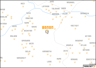 map of Banān