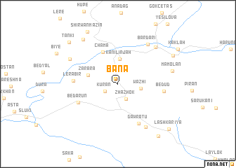 map of Bānā