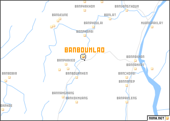 map of Ban Boum Lao