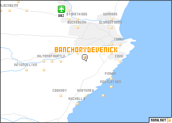 map of Banchory Devenick