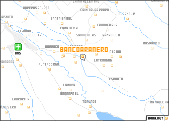 map of Banco Arañero