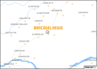 map of Banco del Medio