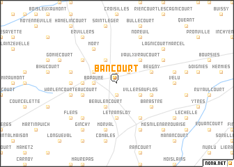 map of Bancourt