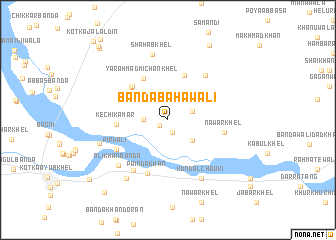 map of Bānda Bahāwāli
