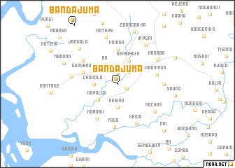 map of Bandajuma