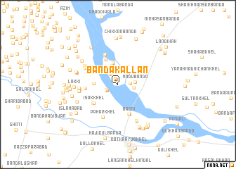 map of Bānda Kallan