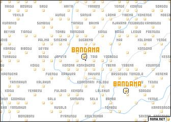 map of Bandama