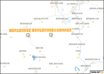 map of Ban Dan Mae Kham Man