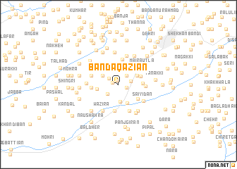 map of Bānda Qāziān