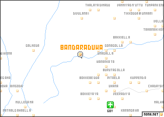 map of Bandaraduwa