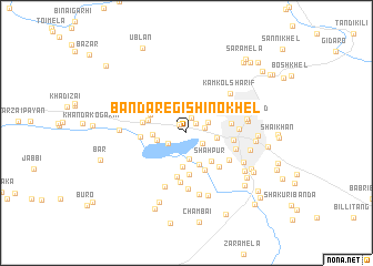 map of Bānda Regi Shino Khel