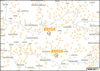 map of Bānda