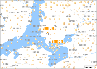 map of Bānda
