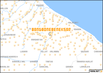 map of Bandbon-e Benek Sar