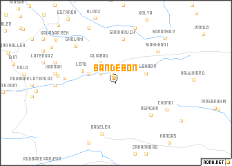 map of Band-e Bon