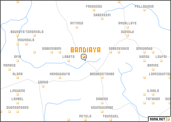 map of Bandiaya