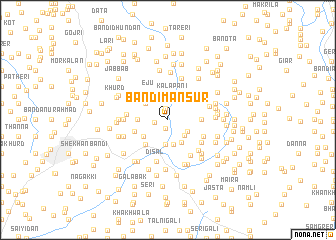 map of Bāndi Mansur