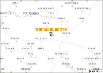map of Bandioul Banté