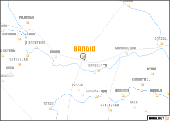 map of Bandio