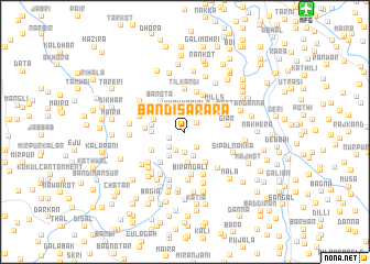 map of Bāndi Sarara