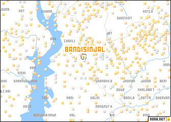 map of Bāndi Sinjal