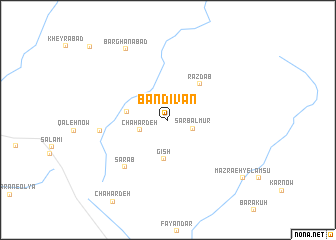 map of Bandīvān